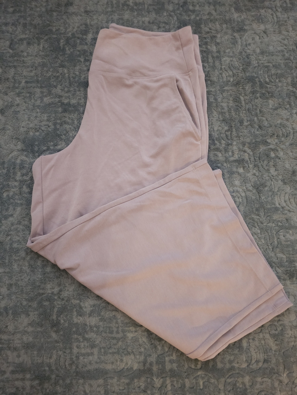 Athleta Wide Leg Pants in Light Mauve